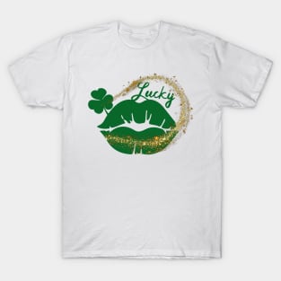 St. Patrick's Day Lucky Kiss T-Shirt